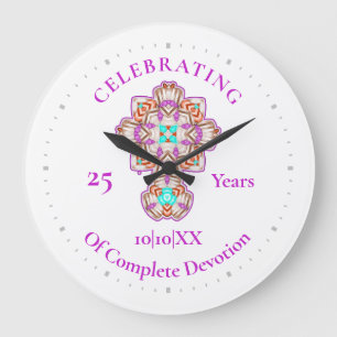 Priests 25th Ordination Anniversary Gift  Large Clock