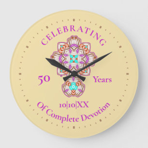 Priests Ordination Anniversary Commemoration Large Clock