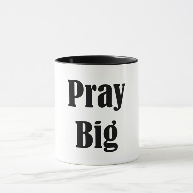 Priez la grande tasse de | (Centre)