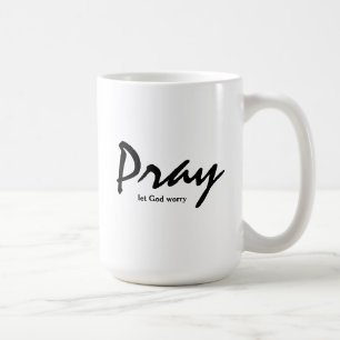 Priez la tasse blanche classique