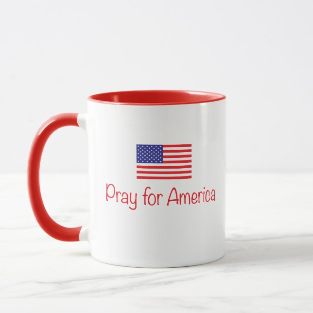 PRIEZ POUR LA TASSE DE CAFÉ DE L'AMÉRIQUE (Gauche)