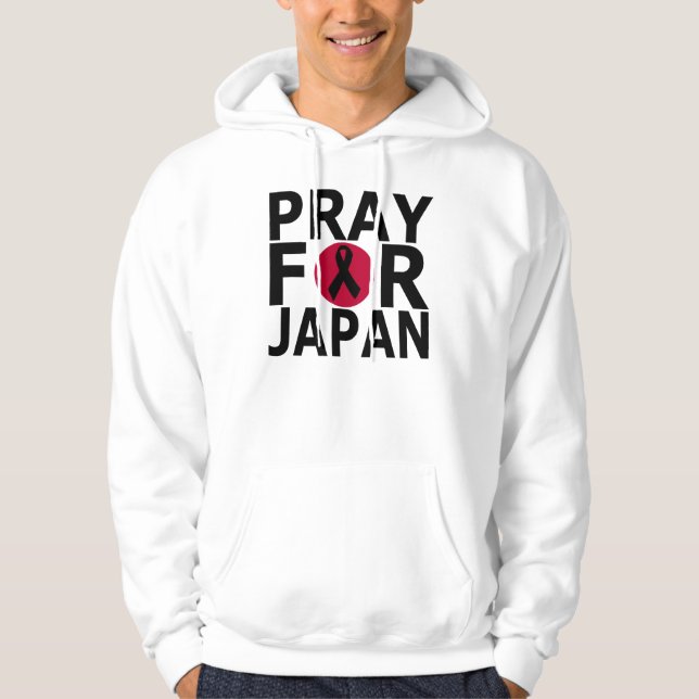 Priez pour le sweat - shirt à capuche du Japon (Devant)