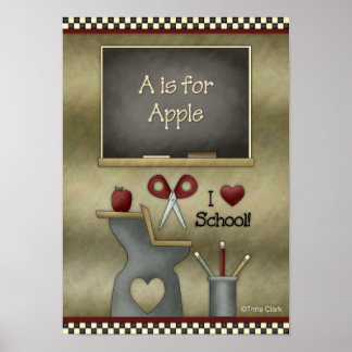 Prim Country School Setting Poster
