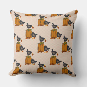 Prim Crows et Coussin Citrouille