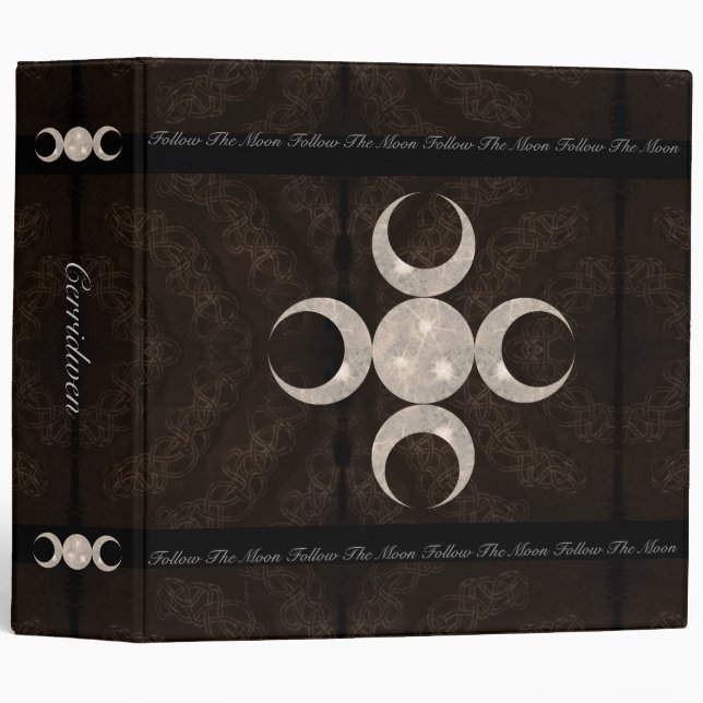 Prim Moon Design Book of Shadows Binder (Front/Spine)