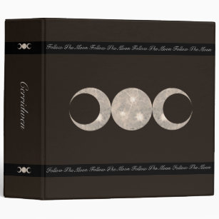 Prim Moon Design Book of Shadows Choose Backg. Col Binder