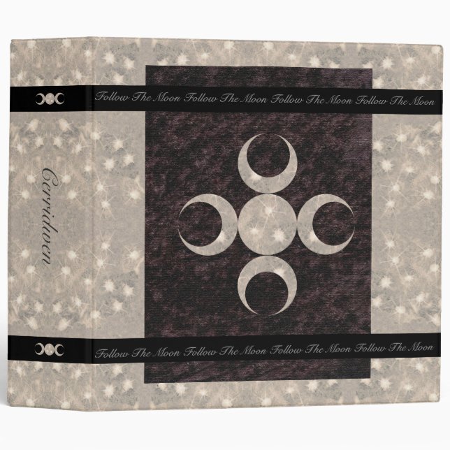 Prim Moon Design Book of Shadows Lg. Binder (Front/Spine)