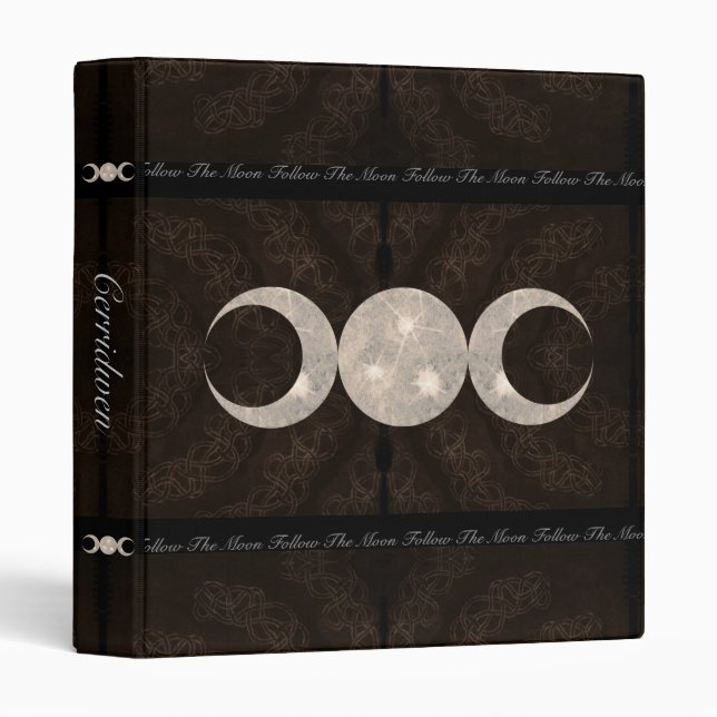 Prim Moon Design Book of Shadows Sml. Binder (Front/Spine)