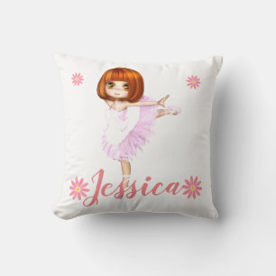 Prima Ballerina Custom Throw Pillow