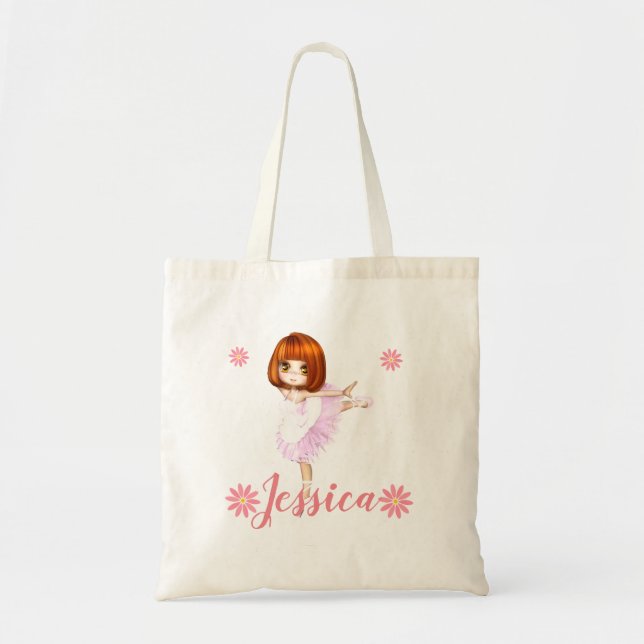 Prima Ballerina Custom Tote Bag (Front)