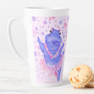 Prima Ballerina Hippo - Happy Dancer Latte Mug