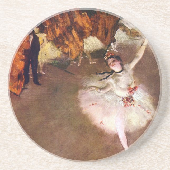 Prima Ballerina, Rosita Mauri by Edgar Degas Coaster (Front)