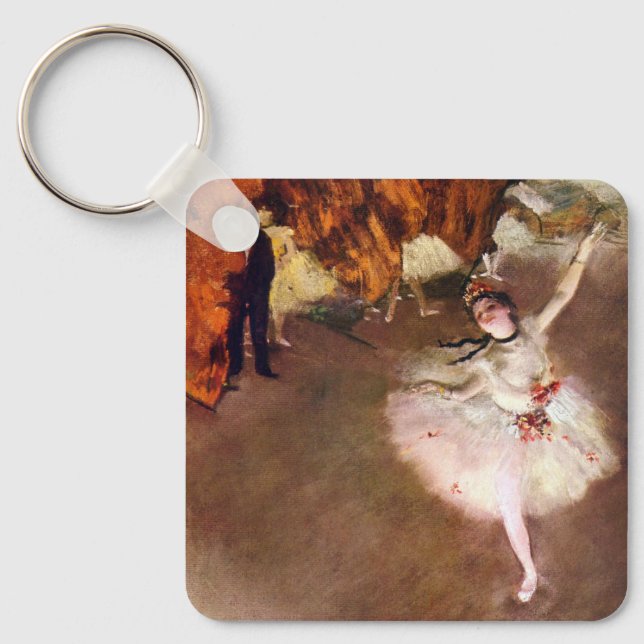 Prima Ballerina, Rosita Mauri by Edgar Degas Keychain (Front)
