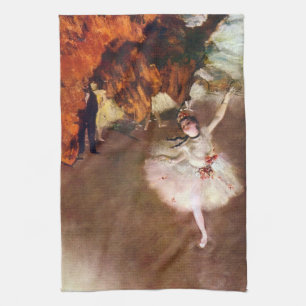 Prima Ballerina, Rosita Mauri by Edgar Degas Kitchen Towel