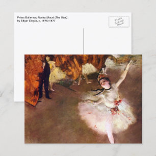 Prima Ballerina, Rosita Mauri by Edgar Degas Postcard
