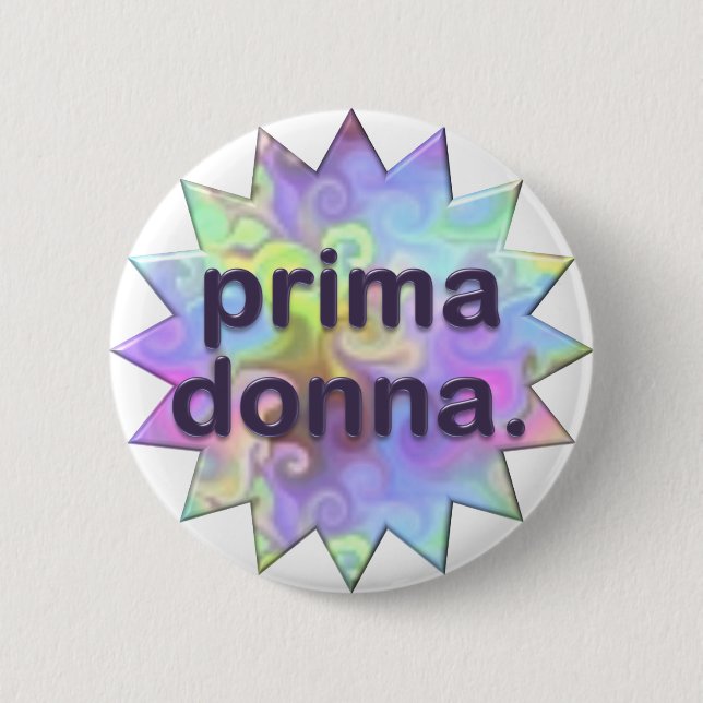 Prima Donna 2 Inch Round Button (Front)
