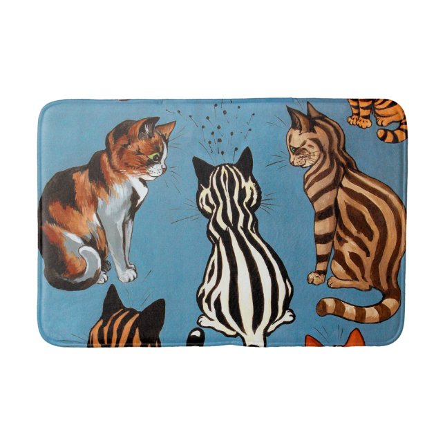 Primadonna of The Night, Louis Wain Bath Mat (Front)