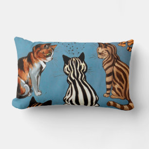 Primadonna of The Night, Louis Wain Lumbar Pillow