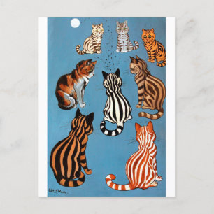 Primadonna of The Night, Louis Wain Postcard