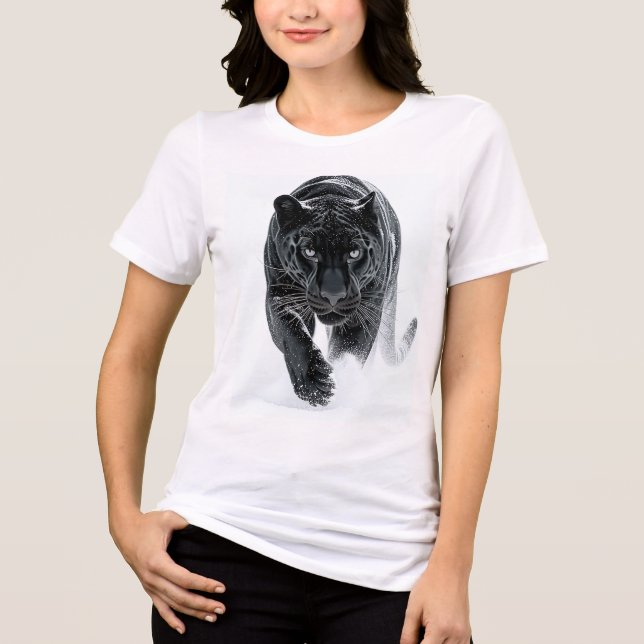 Primal Power 002 – Black Panther Tri-Blend Shirt (Front)
