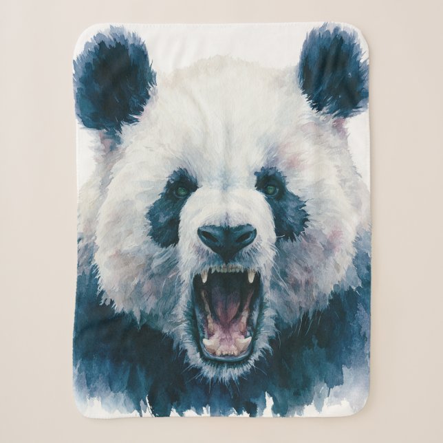 Primal Power 005 – Panda Sherpa Blanket (Front)