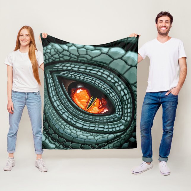 Primal Reptile Predator Eye Fleece Blanket (In Situ)