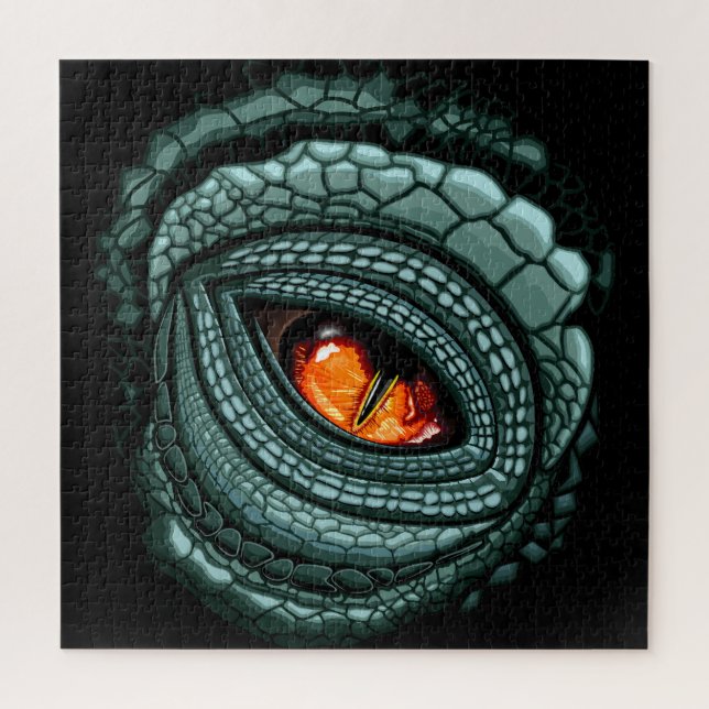 Primal Reptile Predator Eye Jigsaw Puzzle (Vertical)