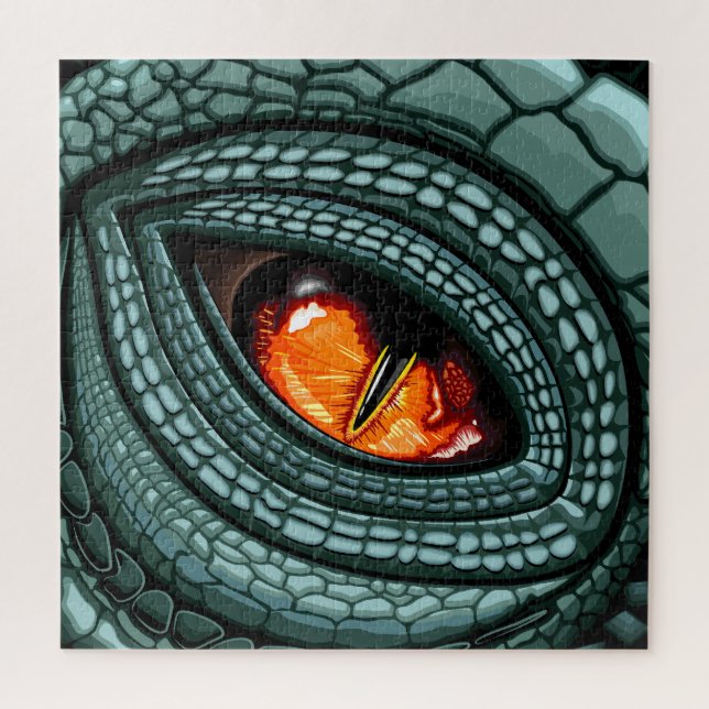Primal Reptile Predator Eye Jigsaw Puzzle (Vertical)