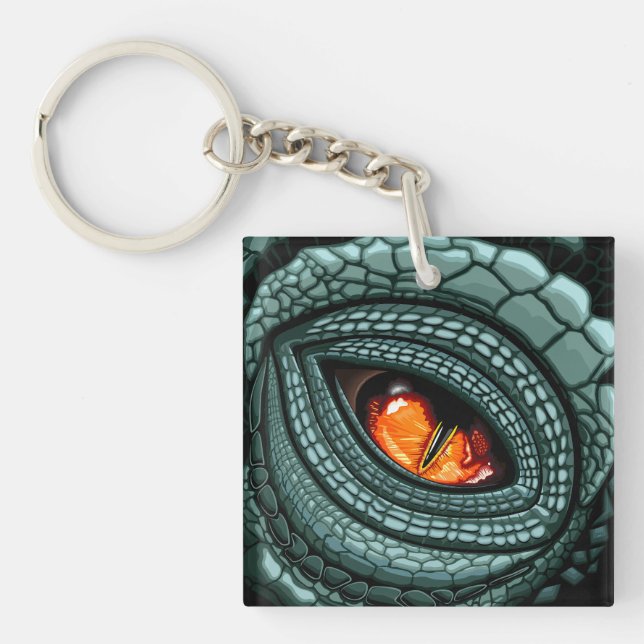 Primal Reptile Predator Eye Keychain (Front)