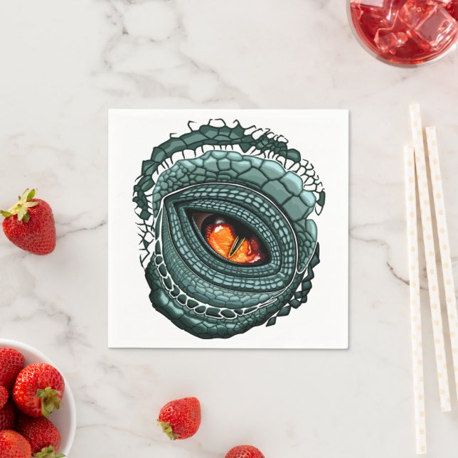 Primal Reptile Predator Eye Napkin (Insitu)