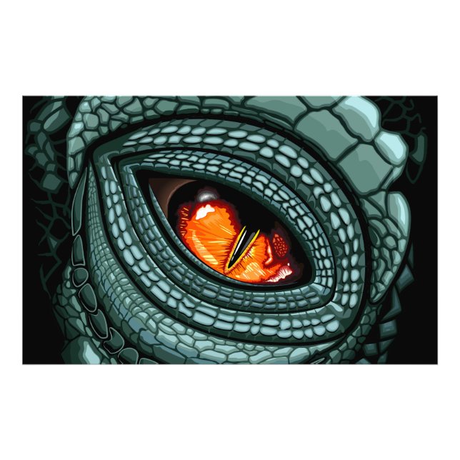 Primal Reptile Predator Eye Photo Print (Front)
