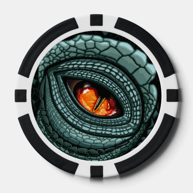Primal Reptile Predator Eye Poker Chips (Front)