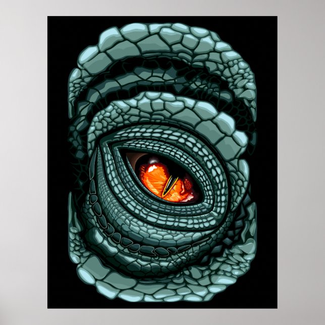 Primal Reptile Predator Eye Poster (Front)