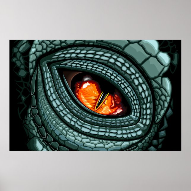 Primal Reptile Predator Eye Poster (Front)