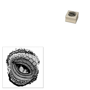 Primal Reptile Predator Eye Rubber Stamp