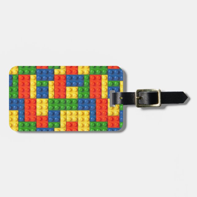 Primary Blocks Luggage Tag (Front Horizontal)
