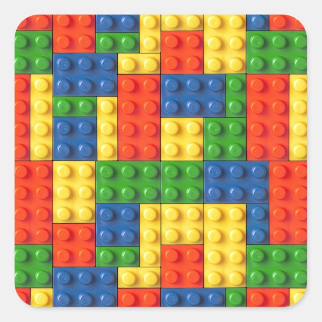 Primary Blocks Square Sticker (Front)