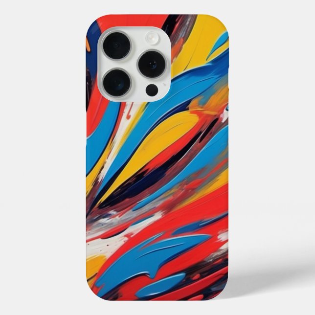 Primary Bold: Artistic iPhone Case (Back)