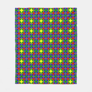 Primary Circles-05-FLEECE BLANKET M