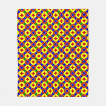 Primary Circles-07-FLEECE BLANKET M