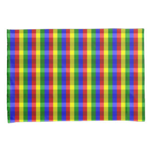 Primary Colors-CHECKS-Pillow Case Set Pillowcase