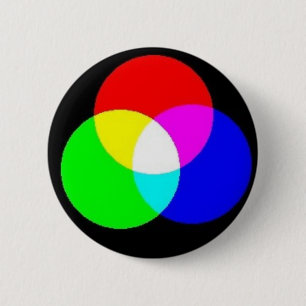 PRIMARY COLORS - EDIT YOUR OWN TEXT OVER THIS 2 INCH ROUND BUTTON