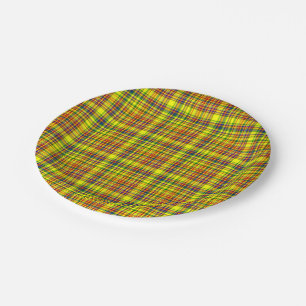 Primary Colors, PLAID 01-PAPER PARTY PLATES