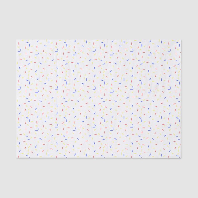 Primary Colour Sprinkles Tissue Paper (Front)