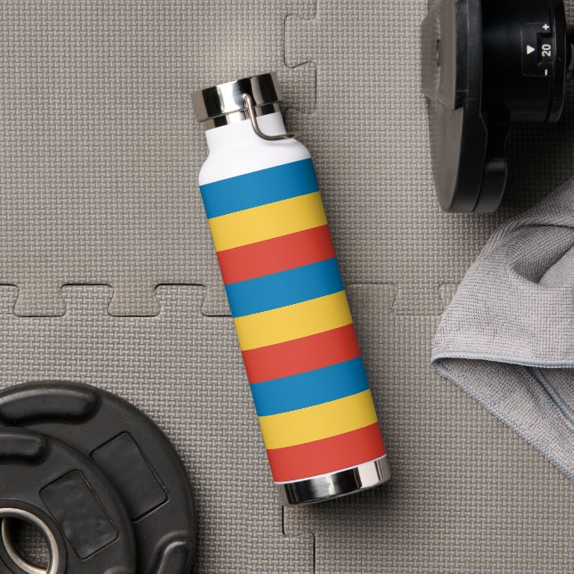 Primary Colour Stripes Water Bottle (Gym)