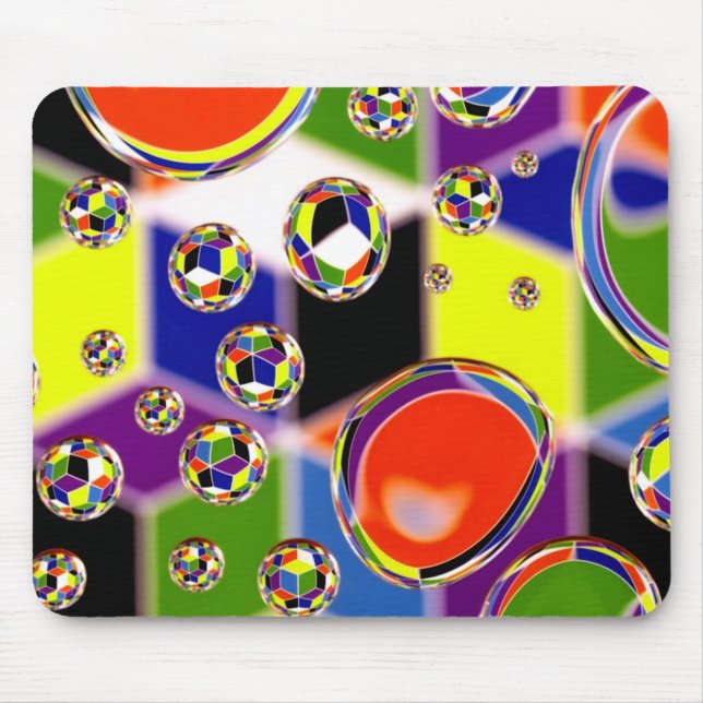 Primary Colours Art Mouse Pad (Front)
