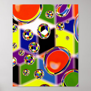 Primary Colours Art Poster
