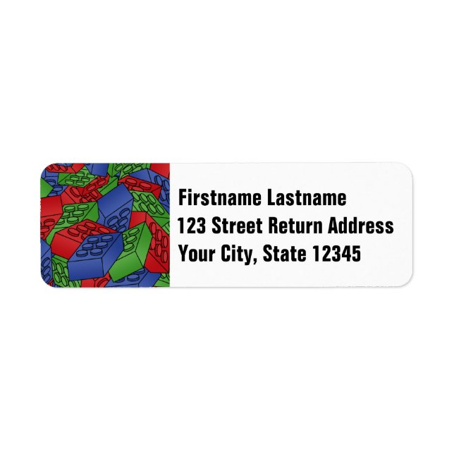 Primary Colours Building Blocks Pattern (Front)