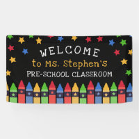 Primary Colours Crayons Welcome Teacher's Classroo