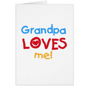 Primary Colours  Grandpa Loves Me Tshirts